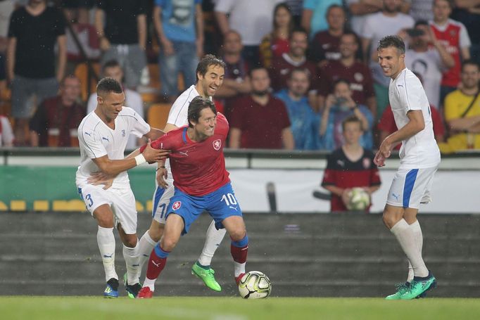 Tomáš Rosický na své rozlučce v Praze 9. 6. 2018.