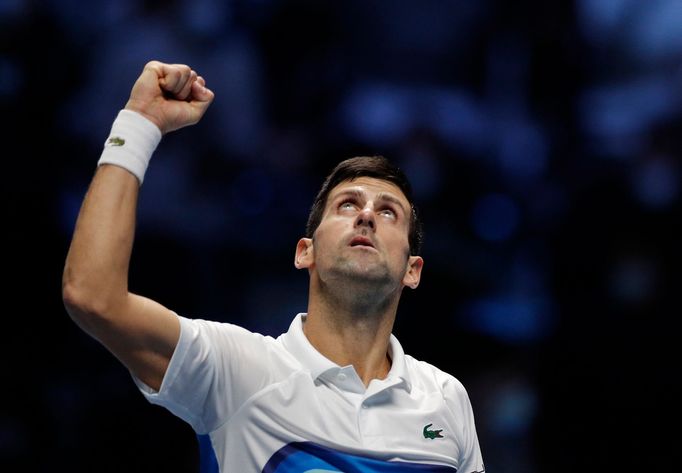 Novak Djokovič na Turnaji mistrů 2021