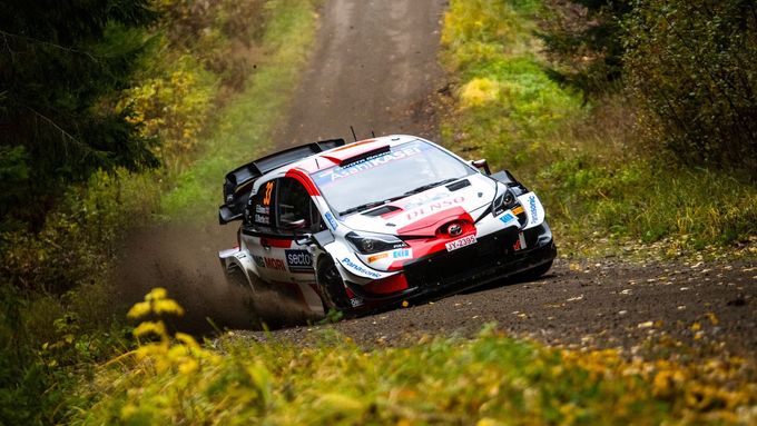 Elfyn Evans, Toyota na trati Finské rallye 2021