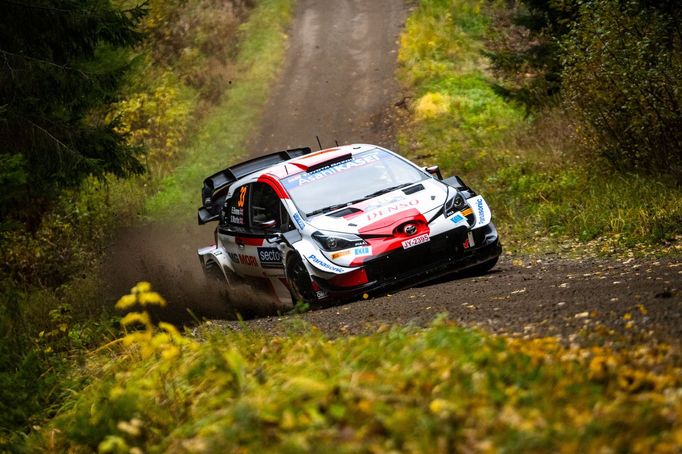 Elfyn Evans, Toyota na trati Finské rallye 2021