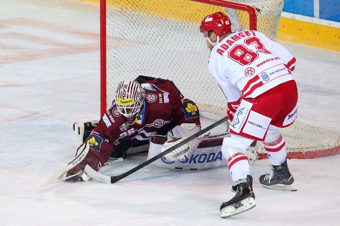 Třetí semifinále hokejové extraligy - Sparta vs. Třinec