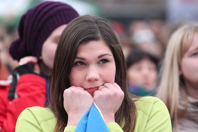 Soči 2014, fandění na Letně (Sáblíková+biatlon)