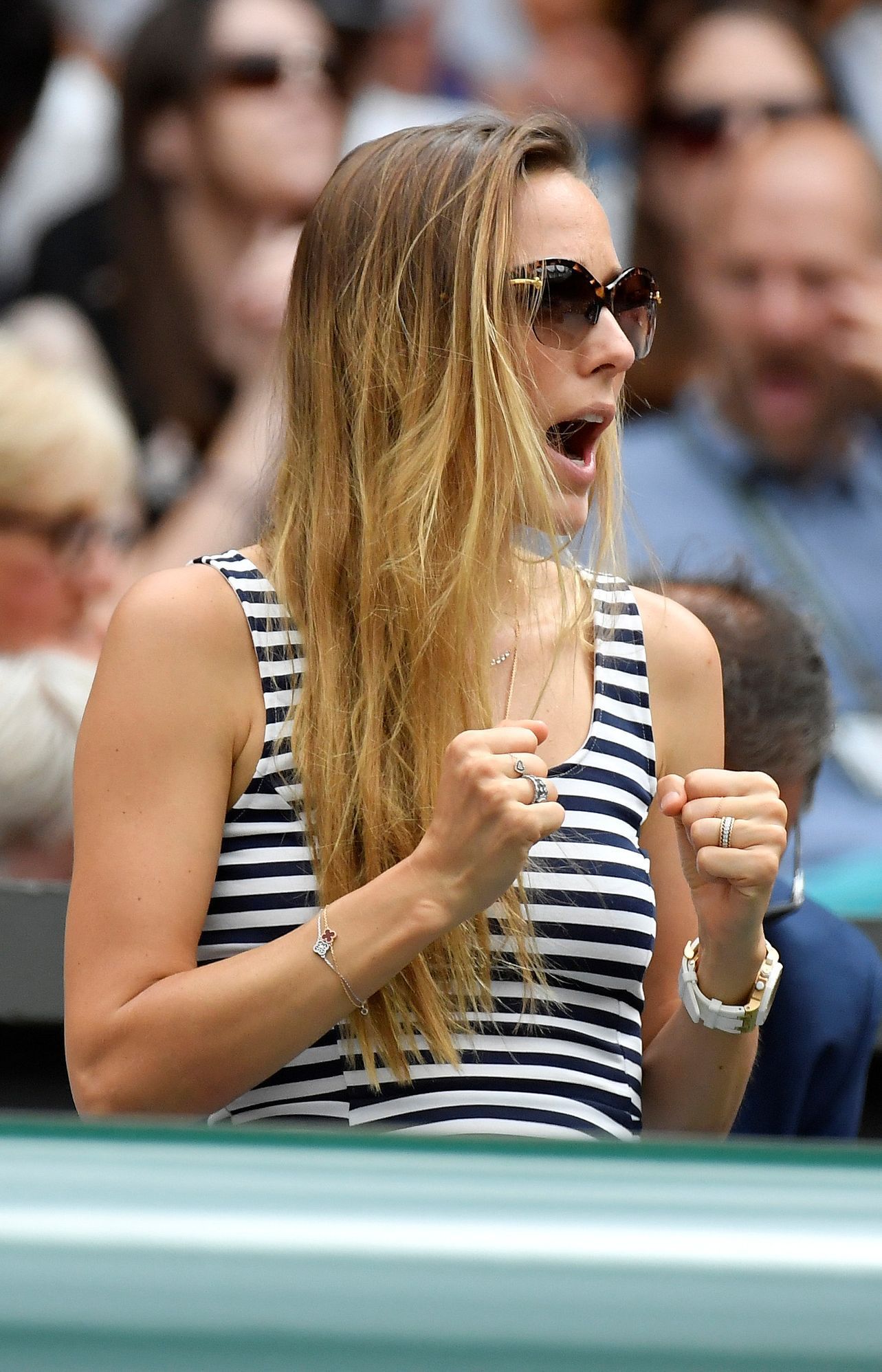 Wimbledon 2018 (manželka Novaka Djokoviče Jelena)