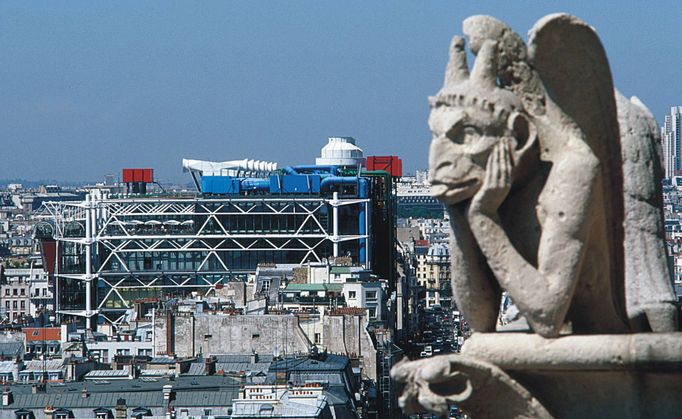 Centre Pompidou v Paříži.