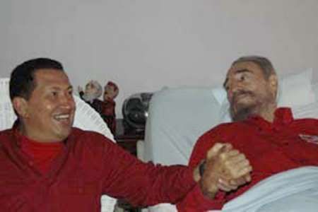 Chávez na návštěvě u Castra