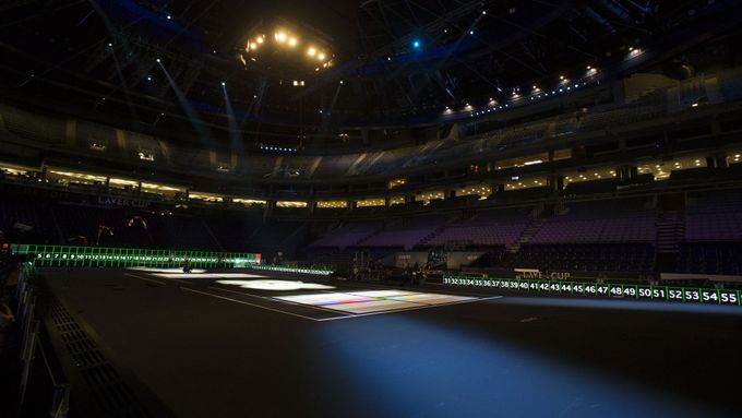 Takhle pražská O2 arena vypadá těsně před Laver Cupem.