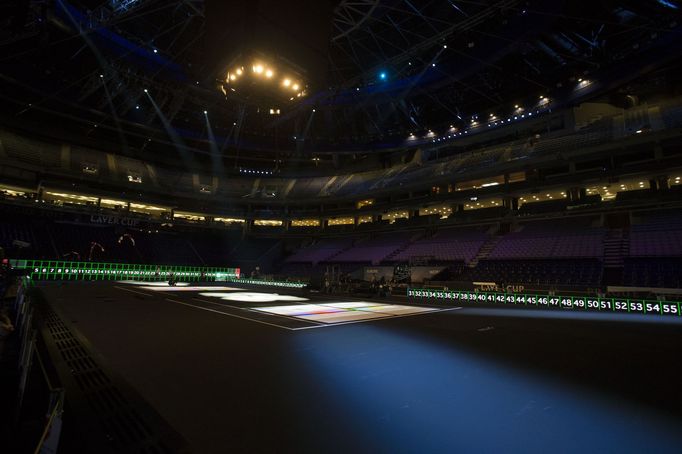 Takhle pražská O2 arena vypadá těsně před Laver Cupem.