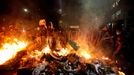 Demonstrators protest against 2014 World Cup in Sao Paulo May 15, 2014. Brazilians opposed to the World Cup and the public funds spent on the construction of stadiums cal