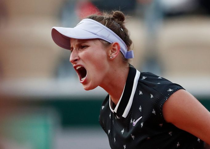 Markéta Vondroušová ve čtvrtfinále French Open 2019