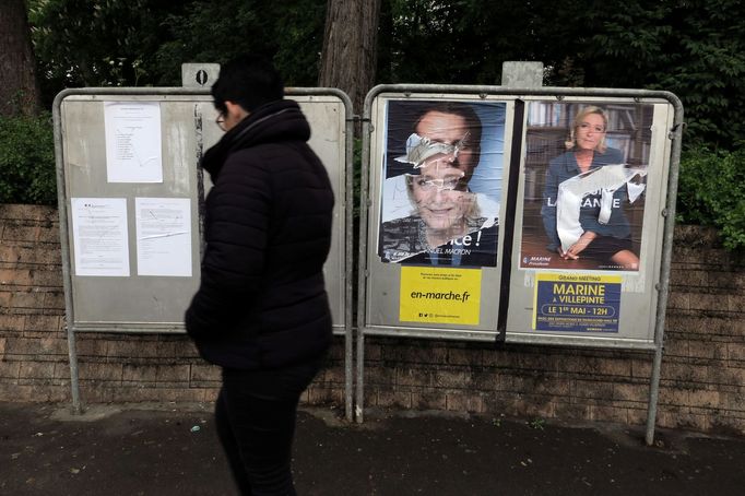 Marine Le Penová a Emmanuel Macron.