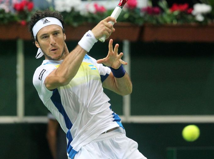 Juan Monaco vs Radek Štěpánek: semifinále Davisova poháru 2013