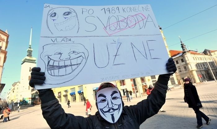 Brno protestuje proti ACTA