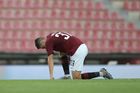 Smutek Sparty po zápase EL Sparta - Trabzonspor