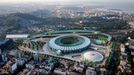 Fotbalový stadion Maracaná a vedle stadion na volejbal