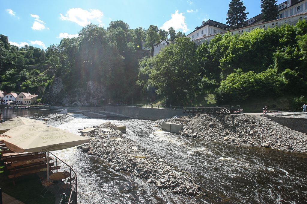 Český Krumlov po povodních