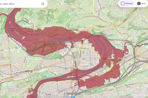 Zatopená pražská zoo i pardubické letiště. Mapa odhaluje, kam by přišla stoletá voda