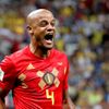 Vincent Kompany slaví gól v zápase Brazílie - Belgie na MS 2018
