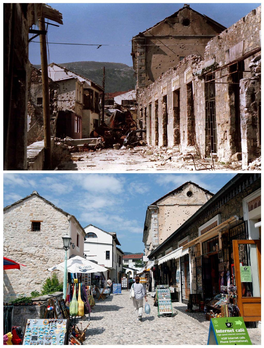 Bosna za války a dnes