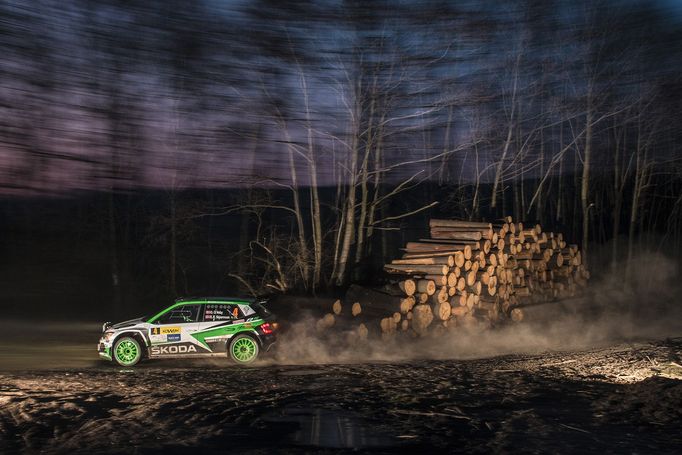 Valašská rallye 2018: Ole Christian Veiby, Škoda Fabia R5