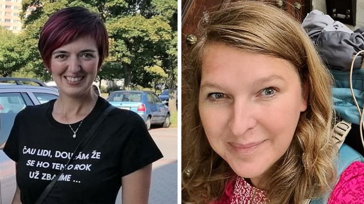 Příběhy voleb: Foťte se před Penamem, děvenky. Čau lidi, už se ho konečně zbavíme; Zdroj foto: Zdenka Němečková Crkvenjaš/Facebook, Lucie Potůčková/Facebook, koláž Aktuálně.cz