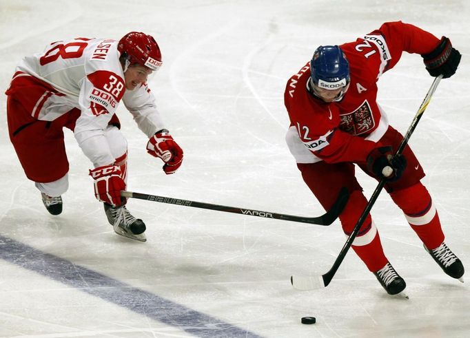 MS v hokeji 2012: Česko - Dánsko (Poulsen, Novotný)