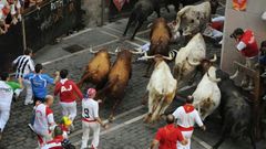 Běh s býky - španělská Pamplona