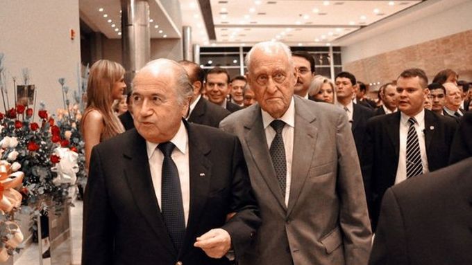 Joao Havelange a Sepp Blatter