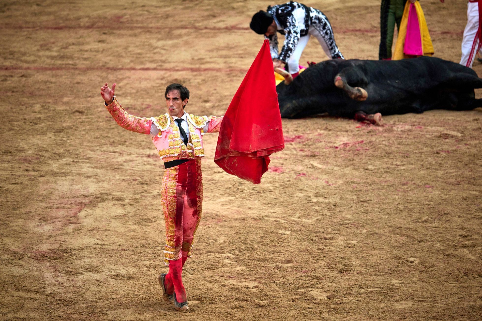 Španělsko, fiesta, korida, býčí zápasy, Pamplona
