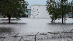 Chemická továrna Arkema, kterou zaplavila bouře Harvey.