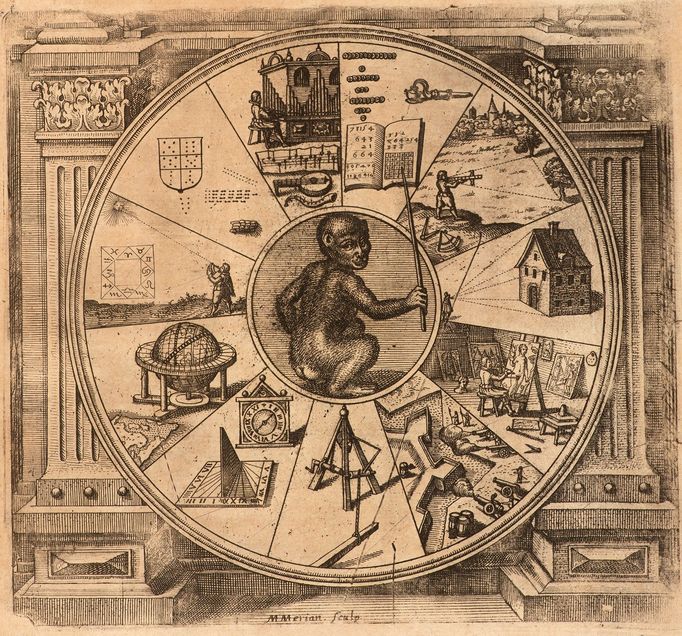 Robert Fludd: Utriusque cosmi maioris scilicet minoris metaphysica, physica atque technica historia, Oppenheim 1617 a Frankfurt nad Mohanem 1624.