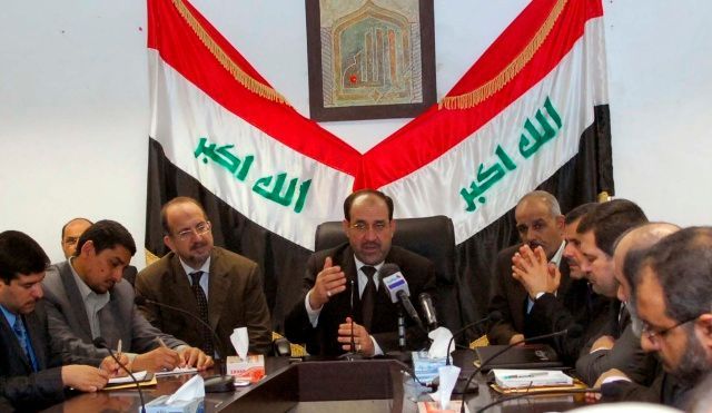 Setkání Malíkího s provinčními úředníky v Basře
