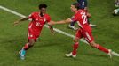 Kingsley Coman slaví gól ve finále LM Bayern Mnichov - Paris St. Germain