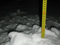 v Rataji nad Sázavou zatím napaslo 25 cm sněhu.