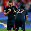Bayern Munich's Franck Ribery and David Alaba look dejected at the end of the match