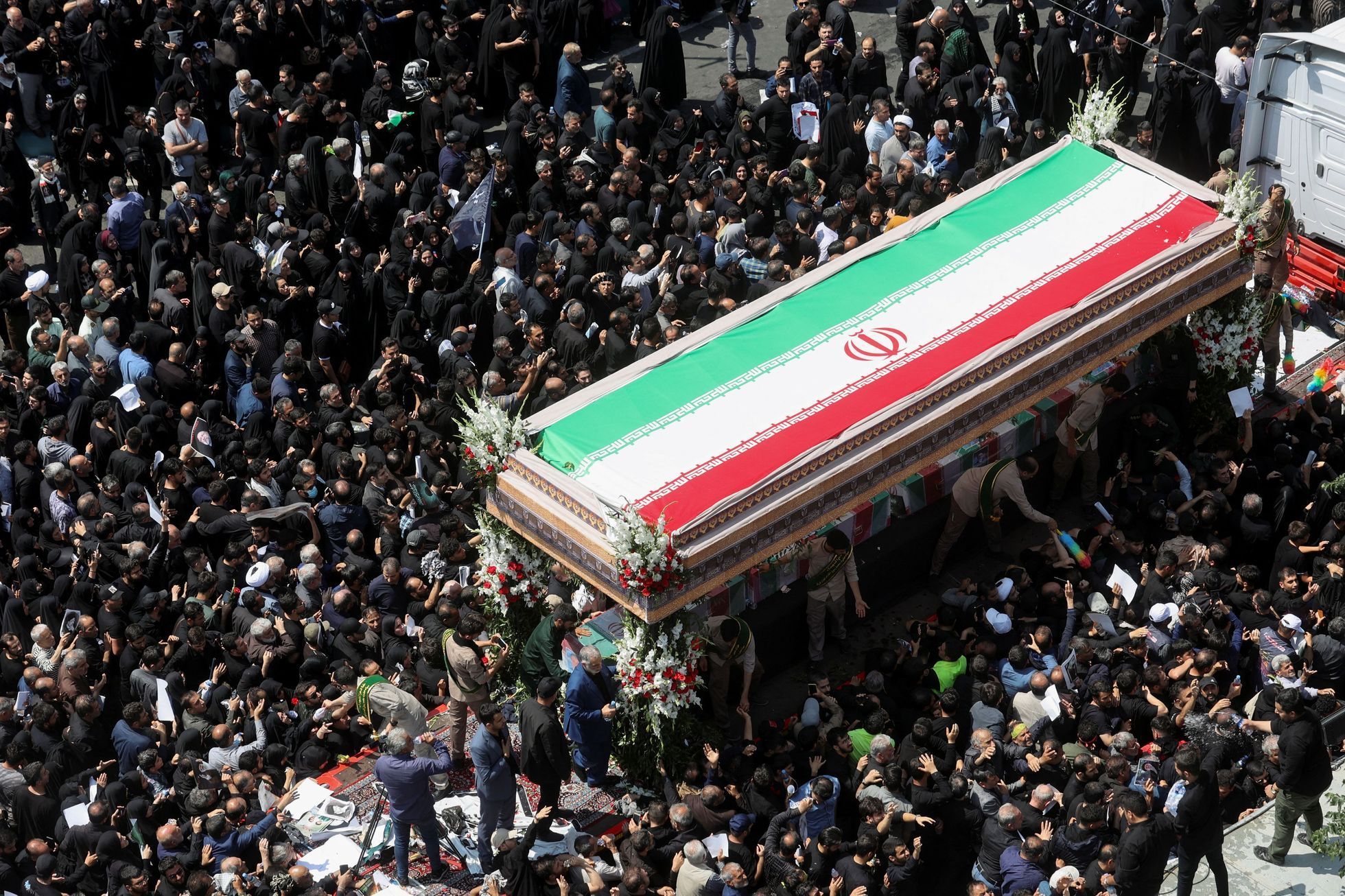 iran teherán pohřeb prezident
