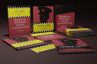 Kniha "Temné obilí" od Vydavatelství UP. Autorské duo Martin Šinkovský – Ticho762 (komiks) a historik Pavel Kreisinger (studie). Dvojkniha o masakru na Švédských šancích.