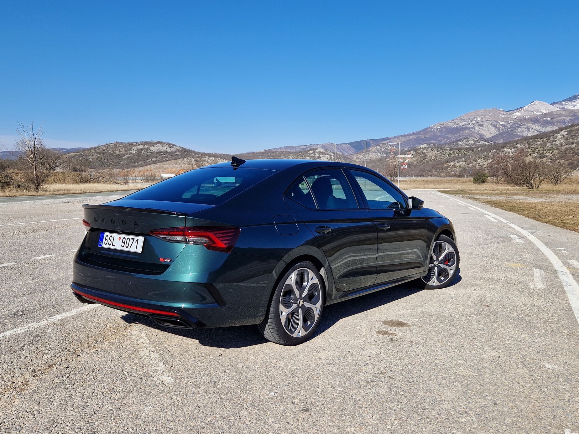 Škoda Octavia RS jízdy Chorvatsko