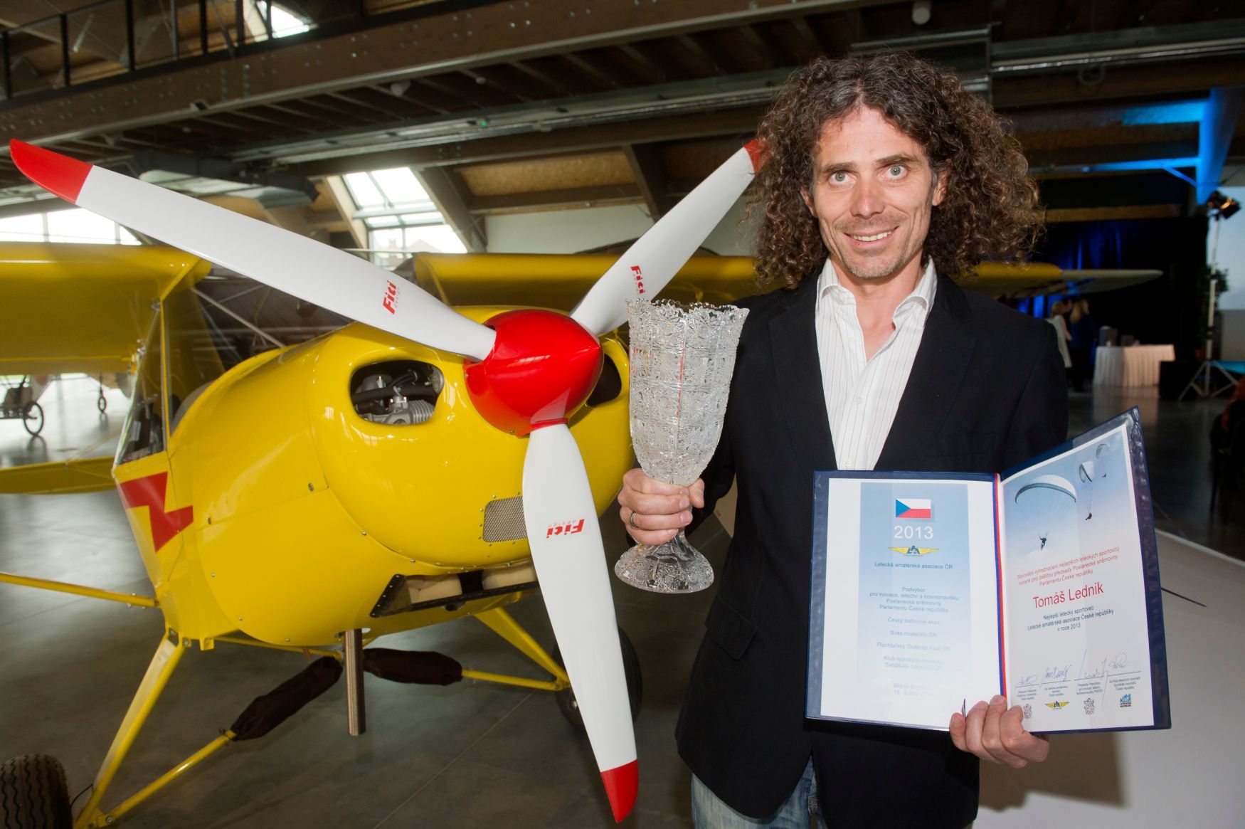 Paraglidista Tomáš Lednik