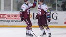 Open Air, 34. kolo Tipsport extraligy: Kometa Brno - HC Sparta Praha (Michal Čajkovský a Juraj Mikuš)