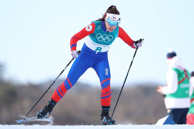 Kateřina Beroušková v běhu na 10 km na ZOH 2018.