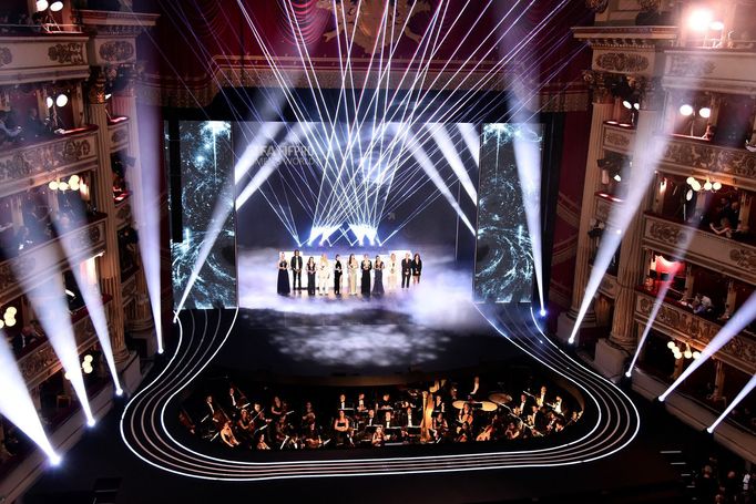 Soccer Football - The Best FIFA Football Awards - Teatro alla Scala, Milan, Italy - September 23, 2019   General view as the FIFA FIFPro Women's world eleven players line