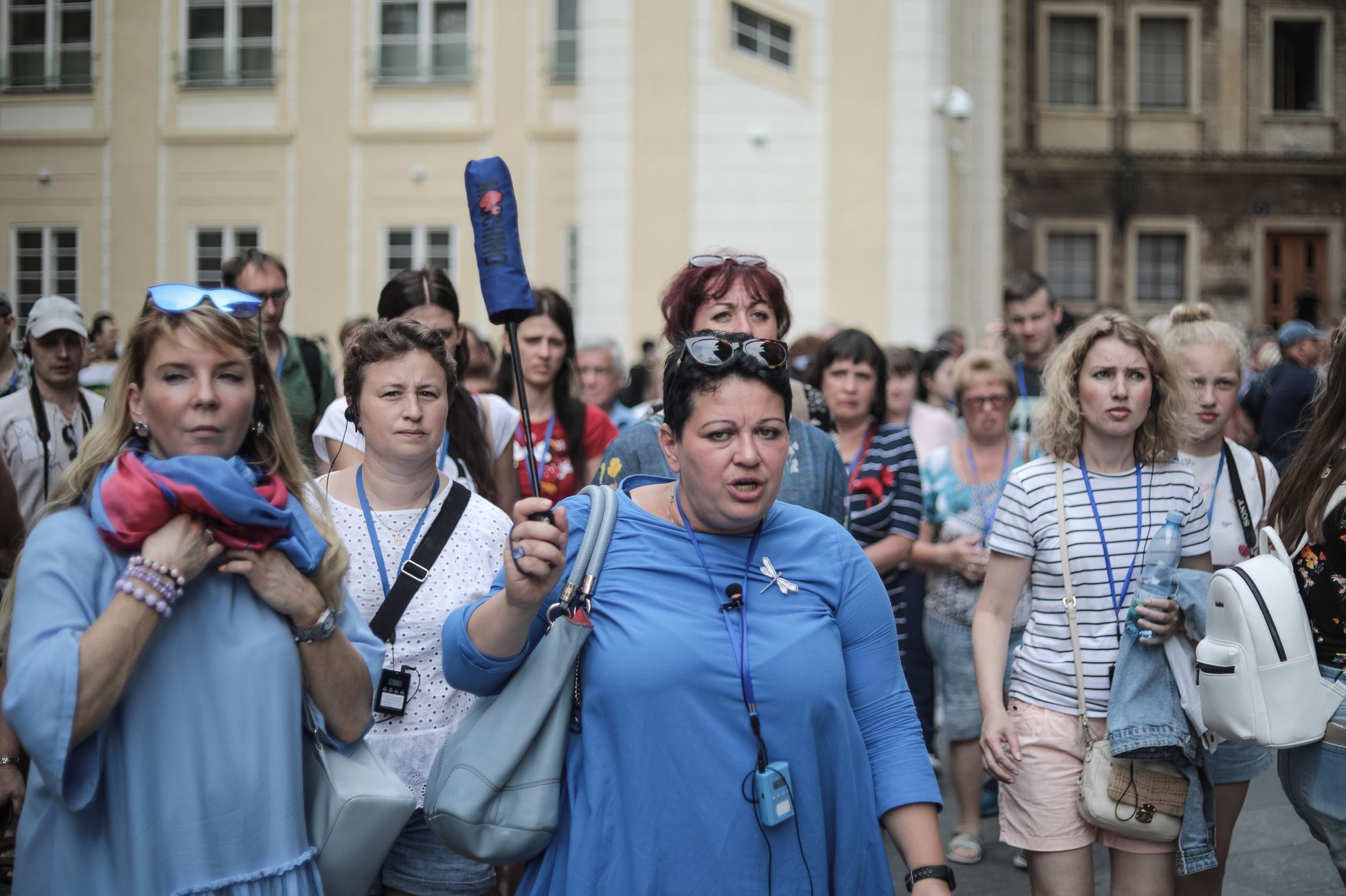 Pražský Hrad - léto 2019 - fronty, turisti, uzavírky