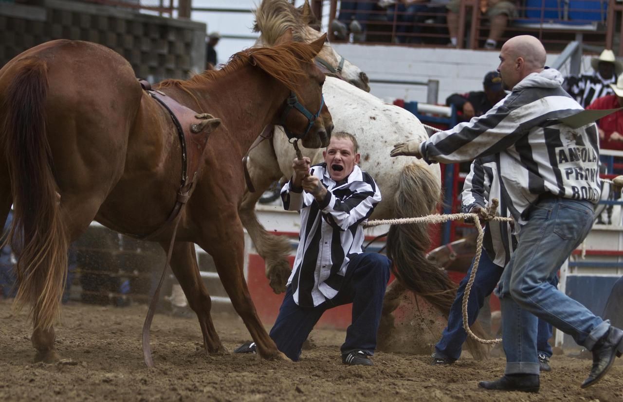 Obrazem: Vězeňské rodeo v USA