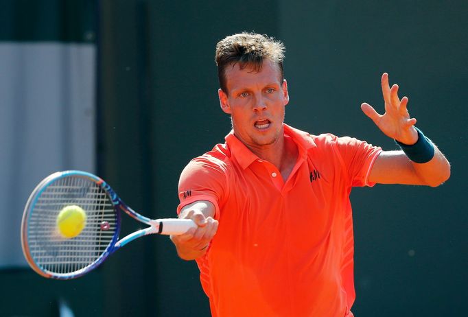 Tomáš Berdych přizápa se 2. kola French Open s Radkem Štěpánkem.