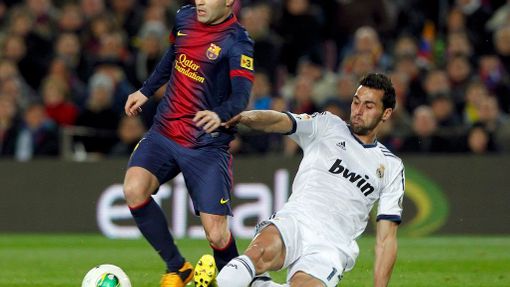 Semifinále Copa del Rey, El Clásico Barcelona vs. Real (Iniesta a Arbeloa).