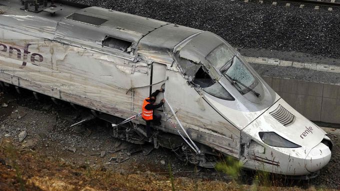 Nehoda vlaku ve Španělsku.
