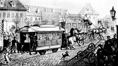 DPP - Srážka omnibusu s koněspřežkou
