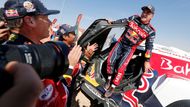 Carlos Sainz v Mini slaví vítězství v Rallye Dakar 2020