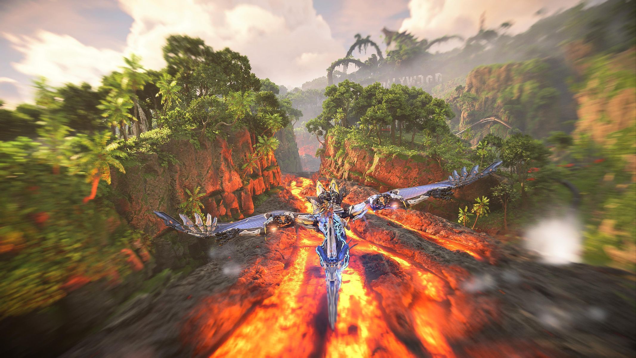 Snímek z DLC Burning Shores ze hry Horizon: Forbidden West.
