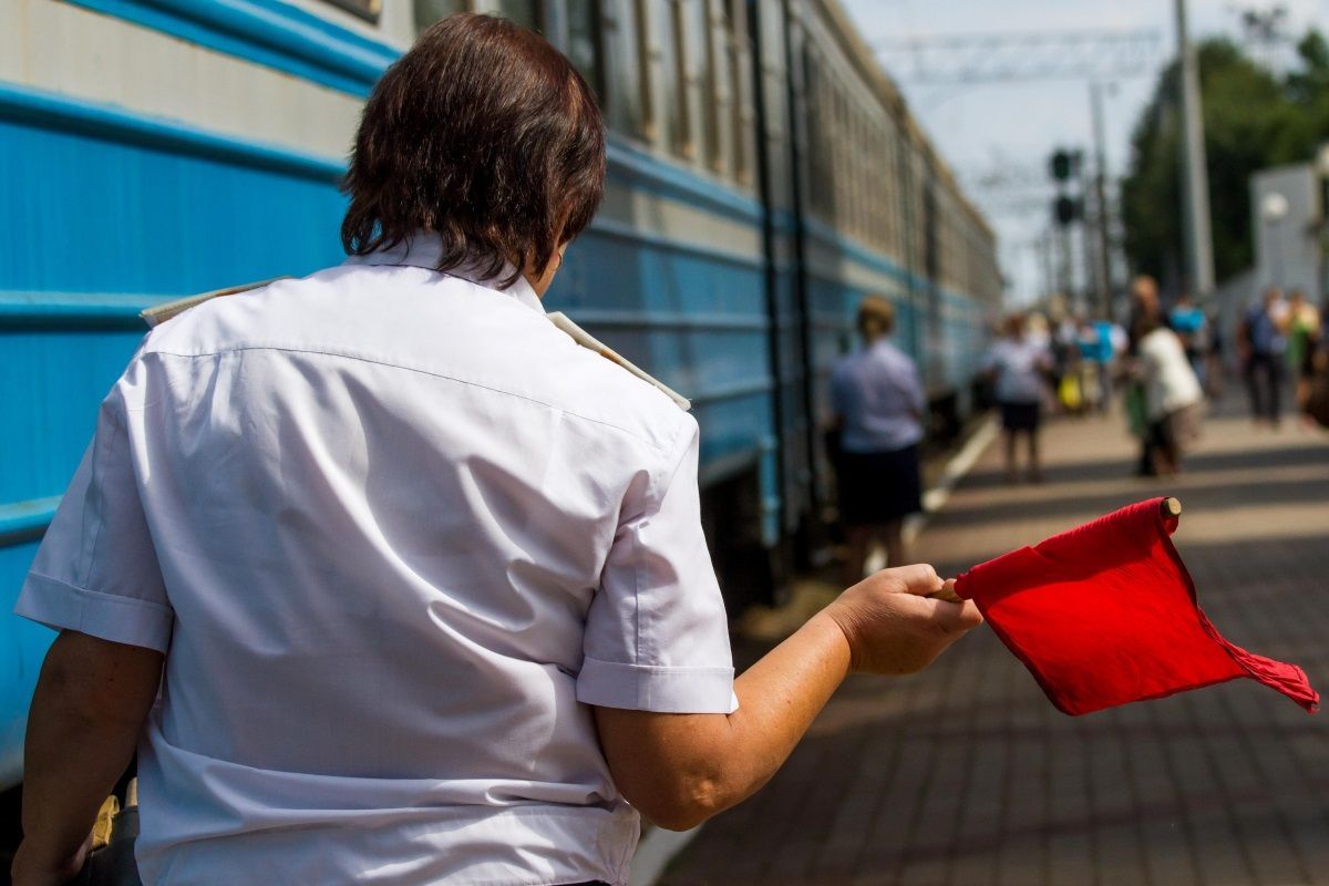 Vlak, průvodčí, Ukrajina